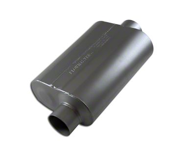 Flowmaster Super 40 Series Offset/Center Oval Muffler; 3-Inch Inlet/3-Inch Outlet (Universal; Some Adaptation May Be Required)