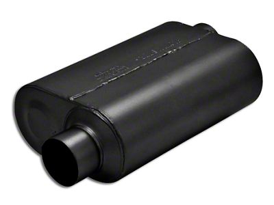 Flowmaster Super 40 Series Offset/Offset Oval Muffler; 3-Inch Inlet/3-Inch Outlet (Universal; Some Adaptation May Be Required)