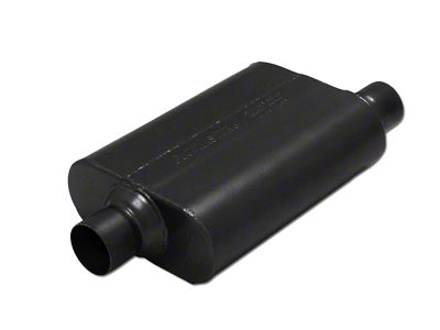 Flowmaster Super 44 Series Center/Offset Oval Muffler; 2.50-Inch Inlet/2.50-Inch Outlet (Universal; Some Adaptation May Be Required)