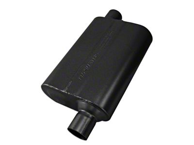 Flowmaster Super 44 Series Offset/Offset Oval Muffler; 2.25-Inch Inlet/2.25-Inch Outlet (Universal; Some Adaptation May Be Required)