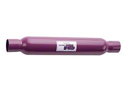 Flowtech Purple Hornies Glasspack Muffler; 2.25-Inch Inlet/2.25-Inch Outlet (Universal; Some Adaptation May Be Required)