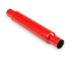 Flowtech Red Hots Glasspack Muffler; 2.25-Inch Inlet/2.25-Inch Outlet (Universal; Some Adaptation May Be Required)