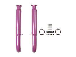 Flowtech Purple Hornies Turn-Down Glasspack Muffler; 3-Inch Inlet/3-Inch Outlet (Universal; Some Adaptation May Be Required)