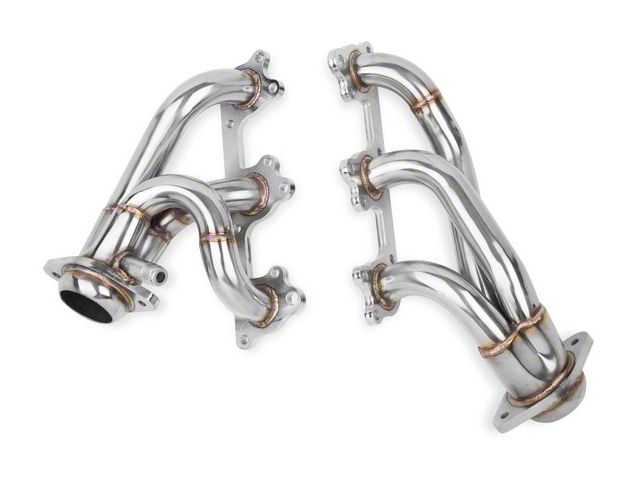 Flowtech 1-1/2-Inch Shorty Headers; Polished (05-10 Mustang V6)