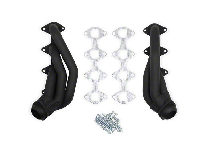 Flowtech 1-5/8-Inch Shorty Headers; Black Painted (05-10 Mustang GT)