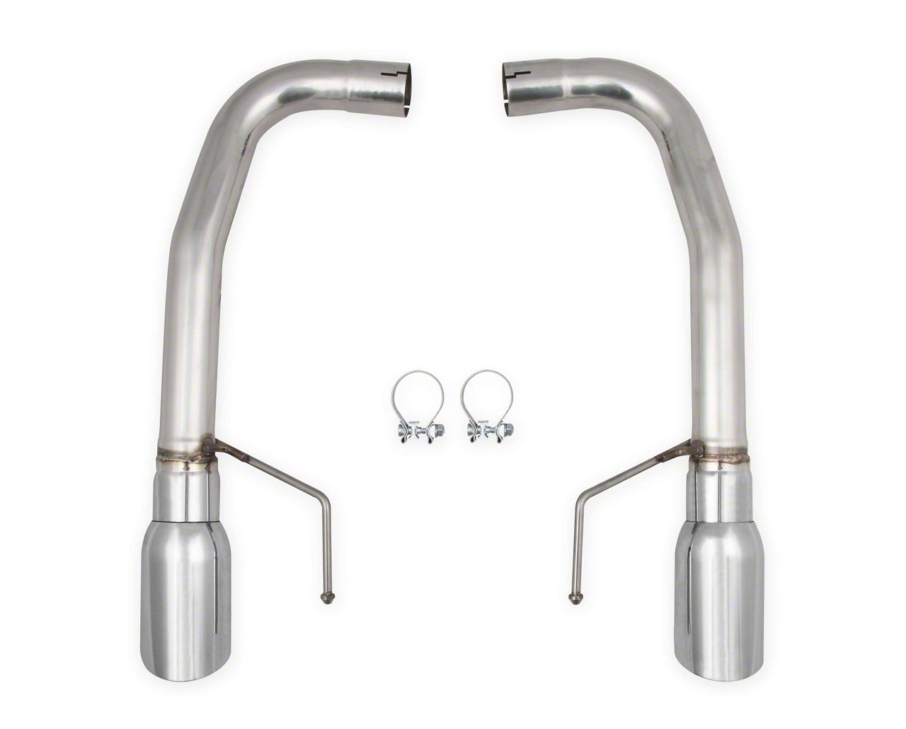 Flowtech Mustang Muffler Delete AxleBack Exhaust with Polished Tips