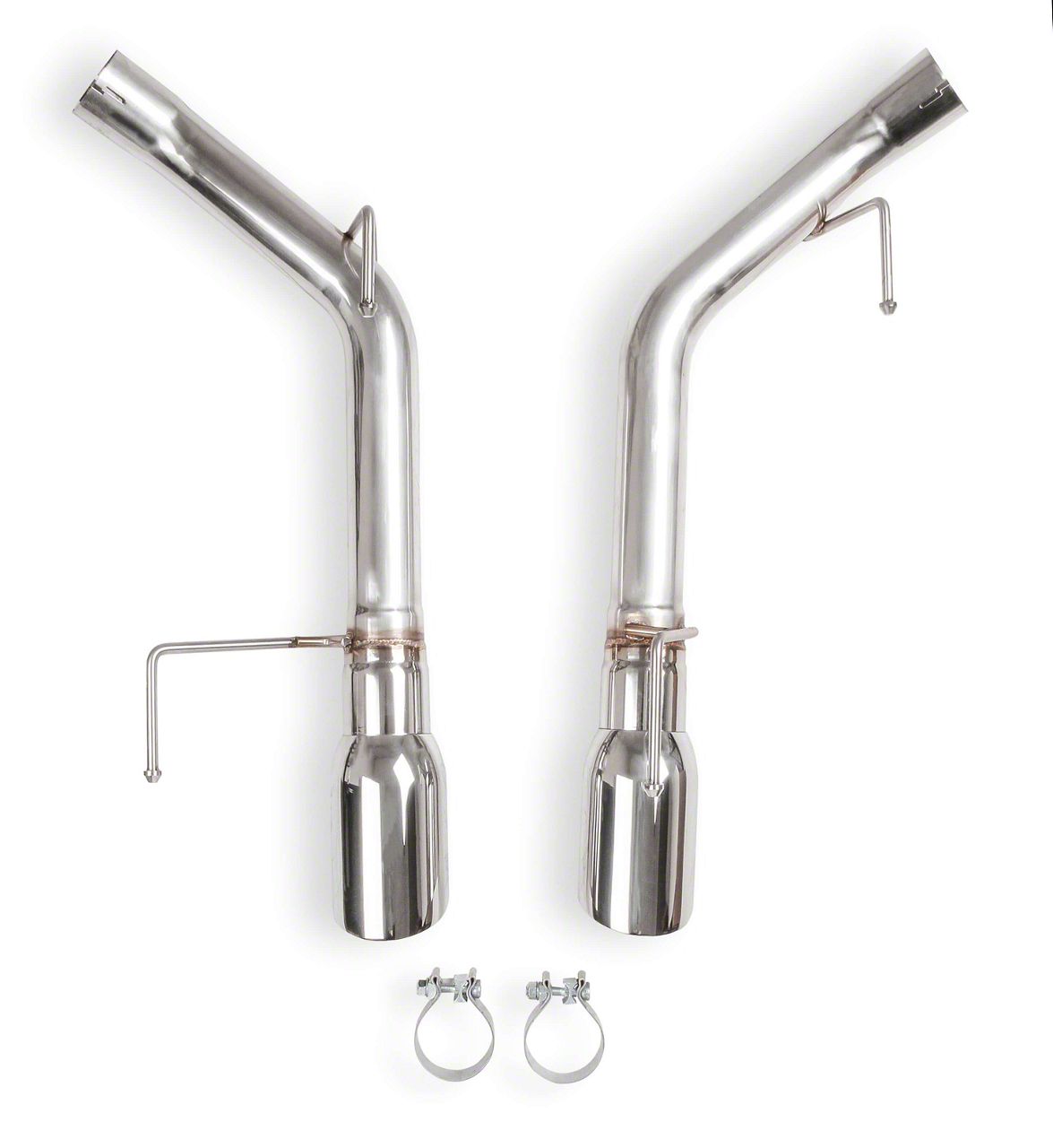 Flowtech Mustang Muffler Delete AxleBack Exhaust with Polished Tips