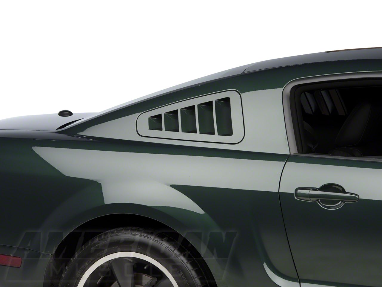 SHR Mustang FlushMount Quarter Window Louvers; Unpainted S197300 (05