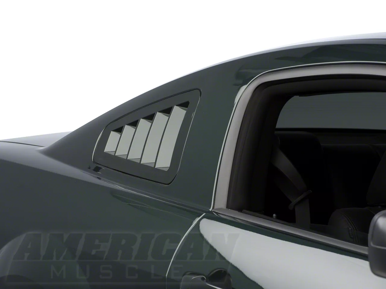 SHR Mustang FlushMount Quarter Window Louvers; Unpainted S197300 (05