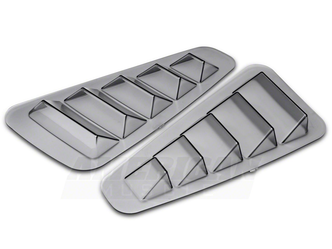 SHR Mustang FlushMount Quarter Window Louvers; Unpainted S197300 (05