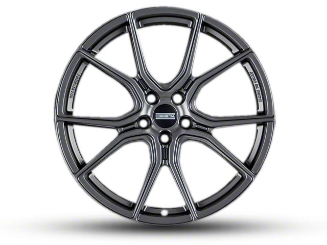Fondmetal 191MT Matte Titanium Wheel; Rear Only; 20x10.5 (15-23 Mustang GT, EcoBoost, V6)