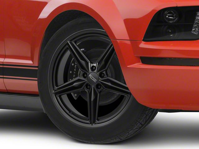 Foose CF8 Matte Black Wheel; 19x9.5 (05-09 Mustang)