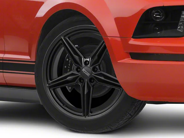 Foose CF8 Matte Black Wheel; 20x10 (05-09 Mustang)