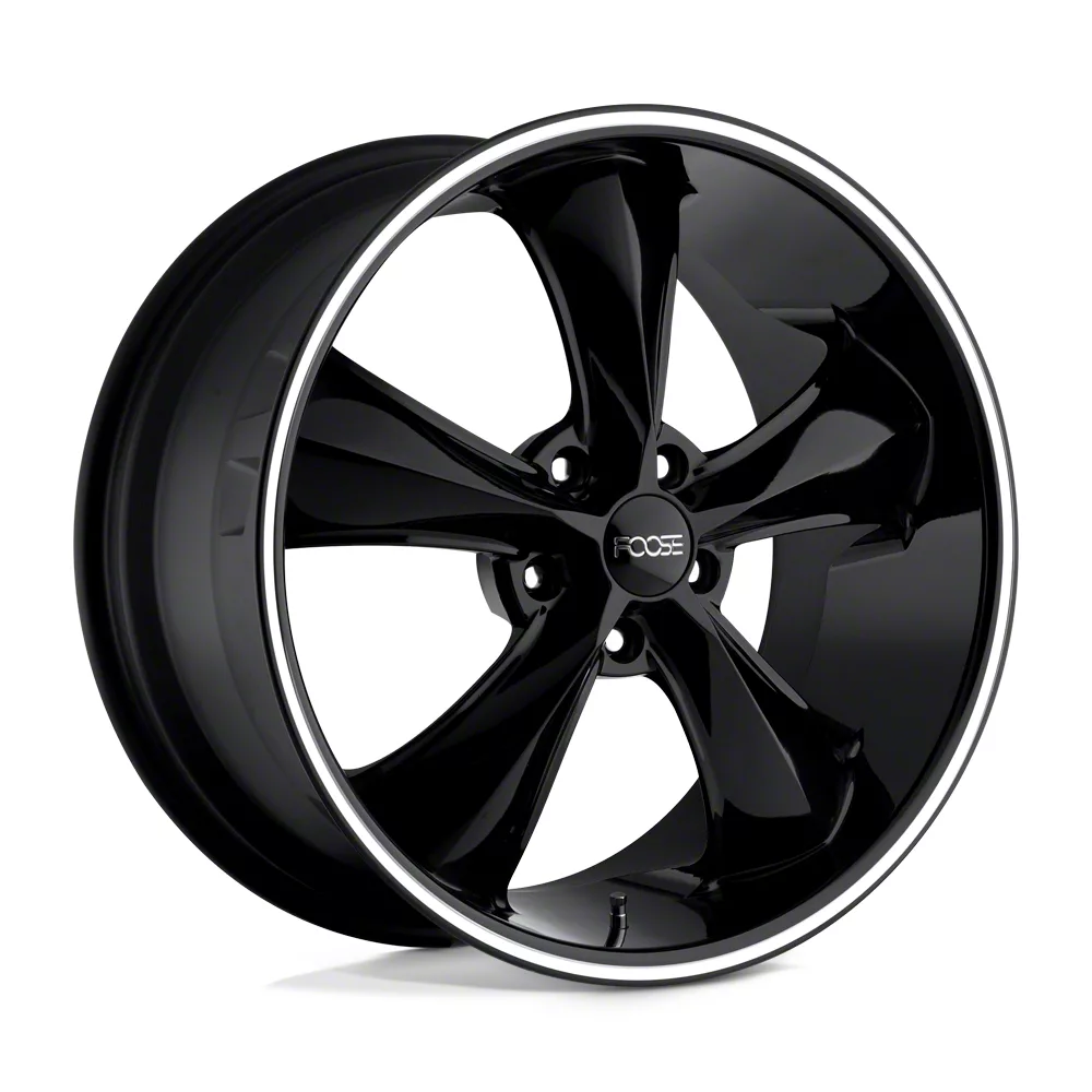 Foose Mustang Legend Gloss Black Wheel; 18x8.5; 34mm Offset