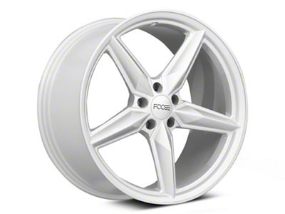 Foose CF8 Gloss Silver Wheel; 20x10 (06-10 RWD Charger)
