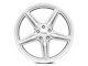 Foose CF8 Gloss Silver Wheel; Rear Only; 20x11 (06-10 RWD Charger)