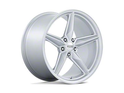 Foose CF8 Gloss Silver Wheel; Rear Only; 20x11; 43mm Offset (10-15 Camaro)
