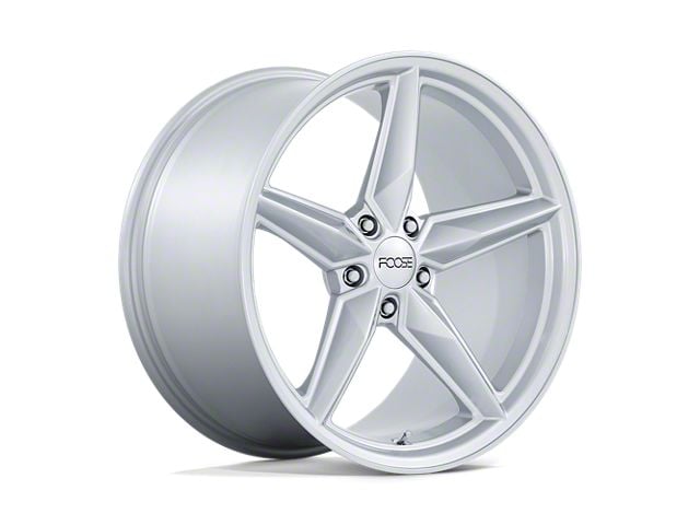 Foose CF8 Gloss Silver Wheel; Rear Only; 20x11 (10-15 Camaro)