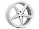 Foose CF8 Gloss Silver Wheel; 19x9.5 (10-14 Mustang)