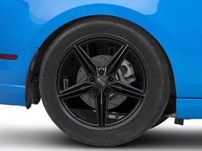 Foose CF8 Matte Black Wheel; Rear Only; 19x11; 50mm Offset (10-14 Mustang)