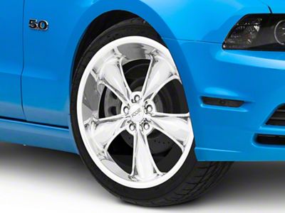Foose Legend Chrome Wheel; 20x8.5; 32mm Offset (10-14 Mustang GT w/o Performance Pack, V6)