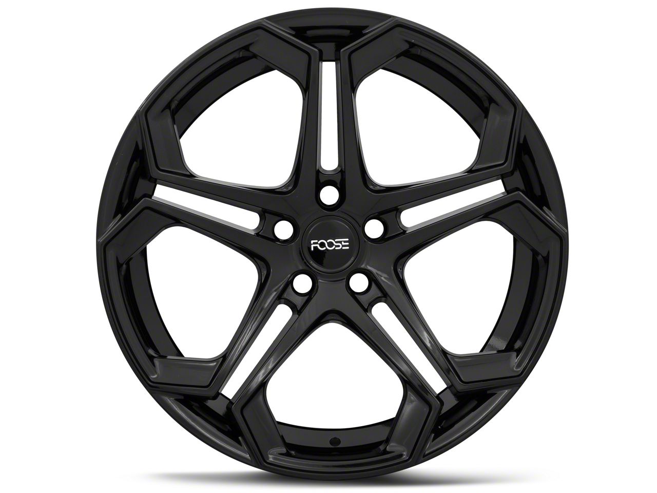 Foose Mustang Impala Gloss Black Wheel; Rear Only; 20x10.5