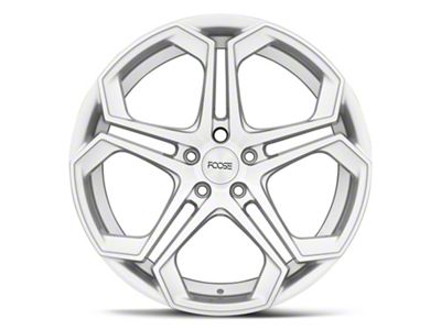 Foose Impala Silver Machined Wheel; Rear Only; 20x10.5; 20mm Offset (06-10 RWD Charger)
