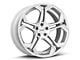 Foose Impala Silver Machined Wheel; Rear Only; 20x10.5 (06-10 RWD Charger)