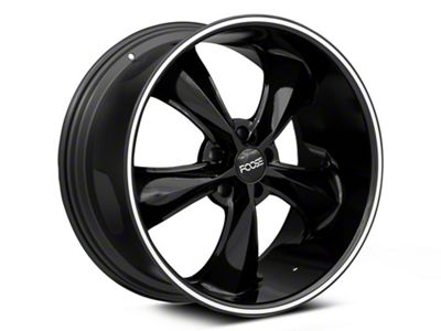 Foose Legend Black Wheel; 20x8.5; 7mm Offset (06-10 RWD Charger)