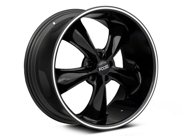 Foose Legend Black Wheel; 20x8.5 (06-10 RWD Charger)