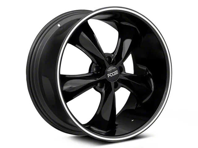 Foose Legend Black Wheel; Rear Only; 20x10 (06-10 RWD Charger)