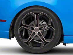 Foose Impala Matte Black Machined Wheel; Rear Only; 20x10.5; 40mm Offset (10-14 Mustang)