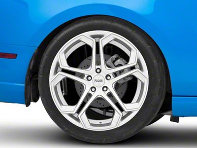 Foose Impala Silver Machined Wheel; Rear Only; 20x10.5; 40mm Offset (10-14 Mustang)