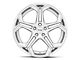 Foose Impala Silver Machined Wheel; Rear Only; 20x10.5 (10-14 Mustang)
