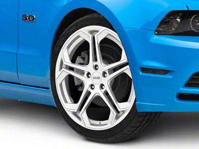 Foose Impala Silver Machined Wheel; 20x9; 35mm Offset (10-14 Mustang)