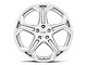 Foose Impala Silver Machined Wheel; 20x9 (15-23 Mustang GT, EcoBoost, V6)