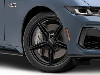 Foose CF8 Matte Black Wheel; 20x10; 35mm Offset (24-25 Mustang)