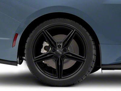 Foose CF8 Matte Black Wheel; Rear Only; 20x11; 50mm Offset (24-25 Mustang)