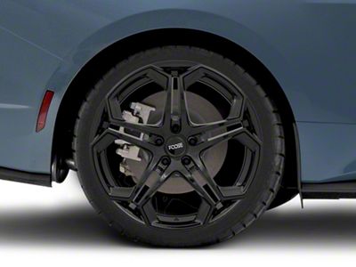 Foose Impala Gloss Black Wheel; Rear Only; 20x10.5; 40mm Offset (24-25 Mustang)