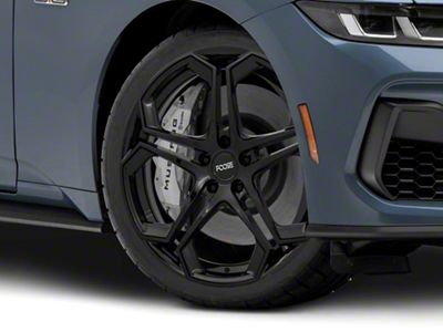 Foose Impala Gloss Black Wheel; 20x9 (2024 Mustang)