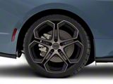 Foose Impala Matte Black Machined Wheel; Rear Only; 20x10.5; 40mm Offset (24-26 Mustang)