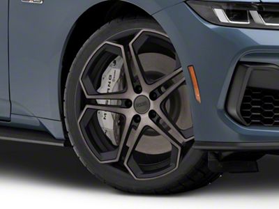 Foose Impala Matte Black Machined Wheel; 20x9; 35mm Offset (24-25 Mustang)