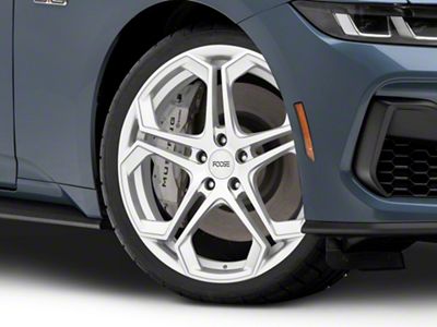 Foose Impala Silver Machined Wheel; 20x9; 35mm Offset (24-25 Mustang)