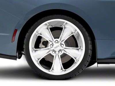 Foose Legend Chrome Wheel; Rear Only; 20x10; 40mm Offset (24-25 Mustang EcoBoost w/o Performance Pack)