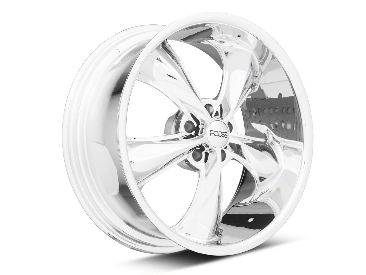 Foose Mustang Legend Chrome Wheel; Rear Only; 20x10; 40mm