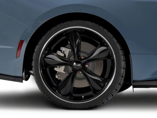 Foose Legend Gloss Black Wheel; Rear Only; 20x10 (2024 Mustang EcoBoost w/o Performance Pack)