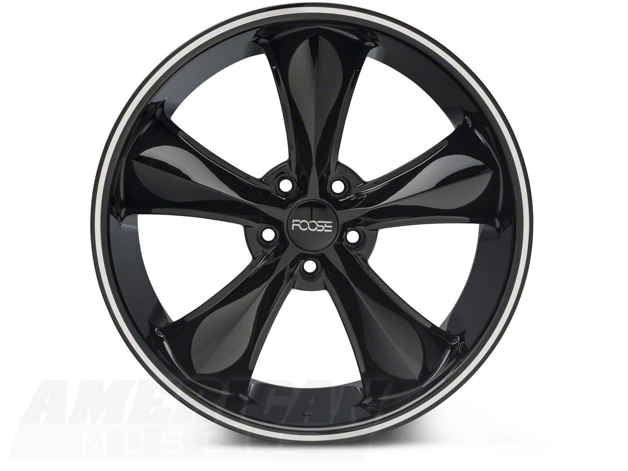 Foose Mustang Legend Gloss Black Wheel; 20x8.5; 32mm Offset