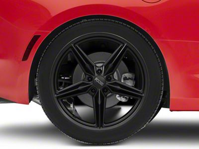 Foose CF8 Matte Black Wheel; Rear Only; 20x11; 43mm Offset (16-24 Camaro)