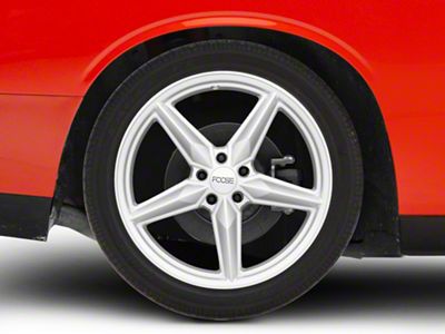 Foose CF8 Gloss Silver Wheel; 20x10; 20mm Offset (08-23 RWD Challenger, Excluding Widebody)