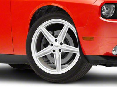 Foose CF8 Gloss Silver Wheel; Rear Only; 20x11 (08-23 RWD Challenger, Excluding Widebody)